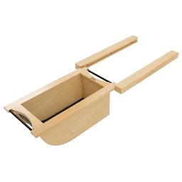 Product Basket Pullout, Maple with Matte Black Accents - Extended