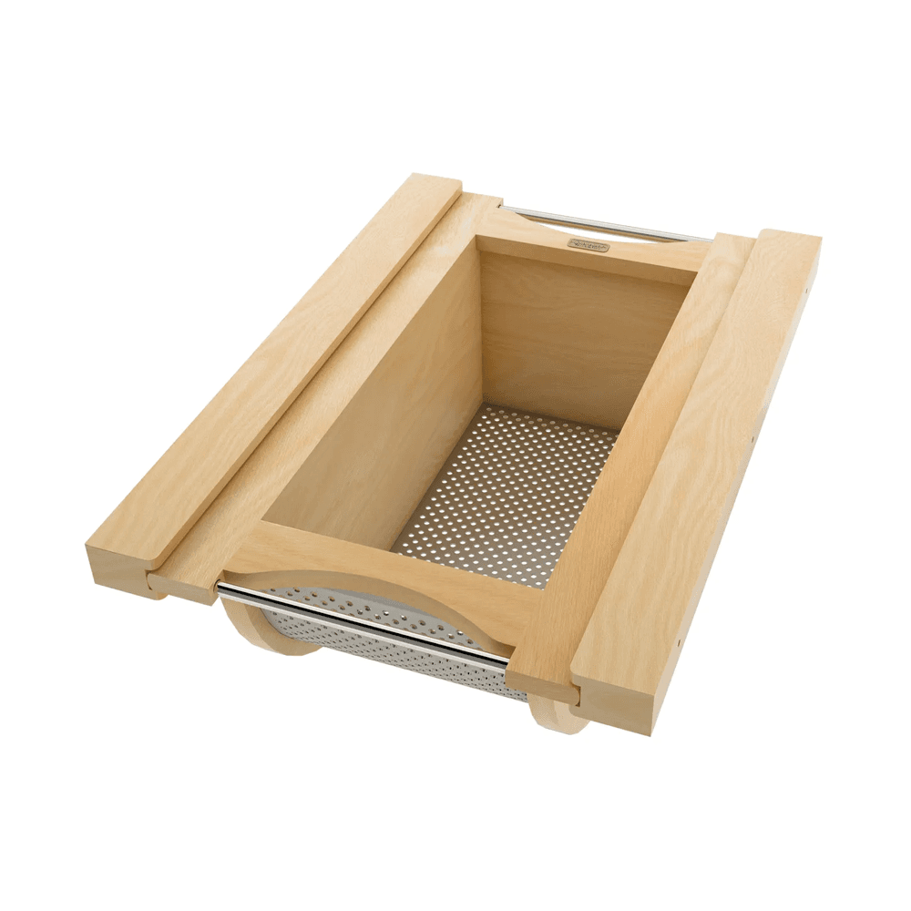 Product Basket Pullout, Maple with Stainless Steel Accents - Main image
