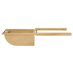 Product Basket Pullout, Maple with Stainless Steel Accents - Side View