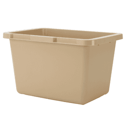 4.5 QT Top-Mount Replacement Storage Bin, Almond (6/Box) - Main Image