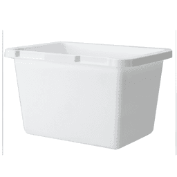 4.5 QT Top-Mount Replacement Storage Bin, Almond (6/Box) - Alt Image 1