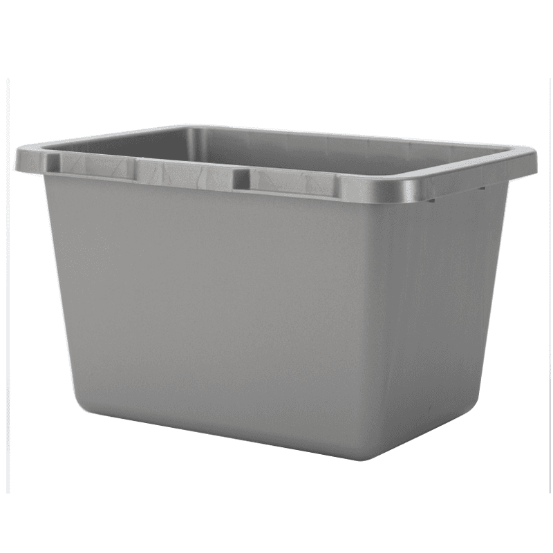 4.5 QT Top-Mount Replacement Storage Bin, Silver (6/Box) - Main Image