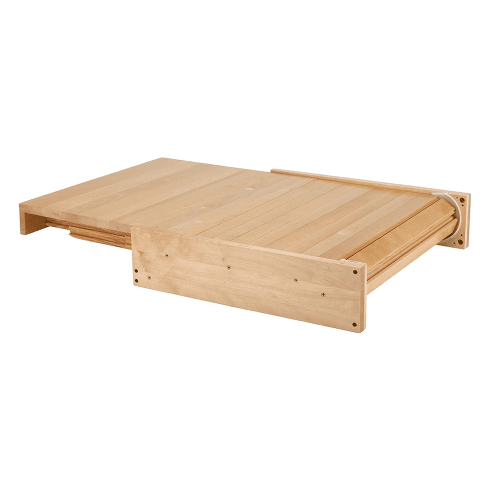 22" Solid Wood Tambour Table, Maple - Alt Image 1