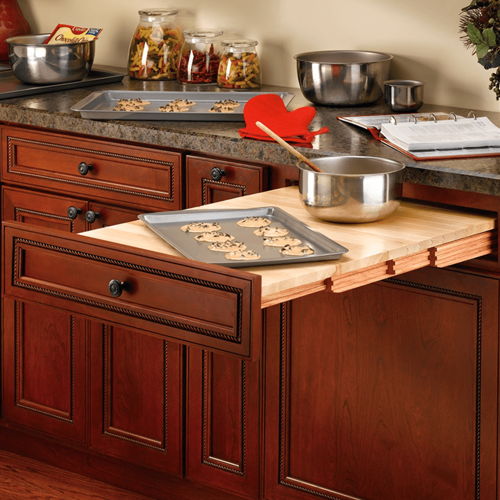 22" Solid Wood Tambour Table, Maple - Alt Image 3