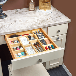 21-3/4" Vanity Drawer Insert Organizer, Semi-gloss - Alt Image 1