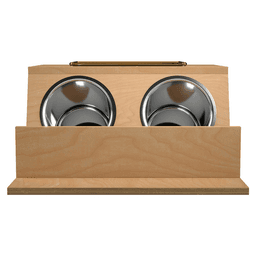 13-5/32" Vanity Drawer Insert with Stainless Steel Bin for 18" Vanity Base Cabinet Drawers, Brown Alt 2 - Image