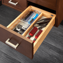 13-1/2" Vanity Single Drawer with BLUMOTION Soft-Closing for Frameless Cabinets, Maple - Alt Image 1