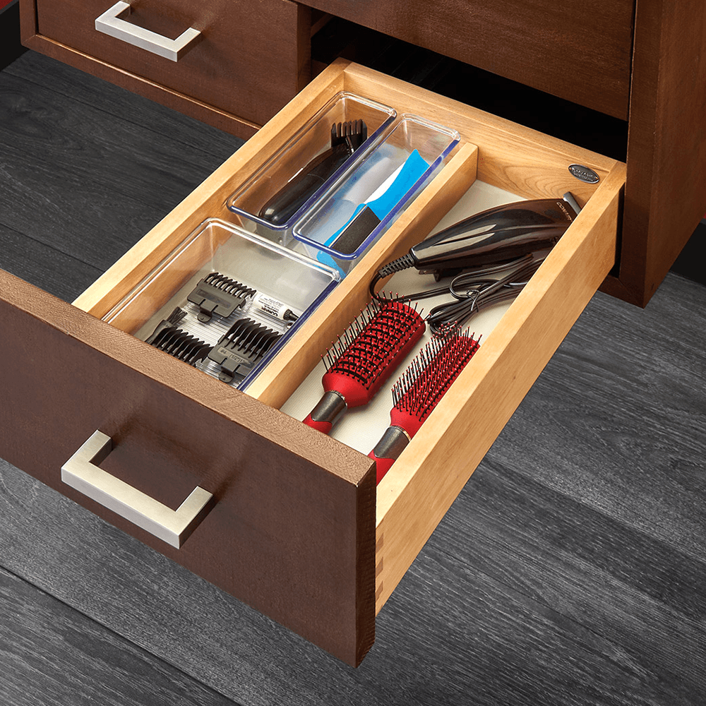 16-1/2" Vanity Single Drawer with BLUMOTION Soft-Closing for Frameless Cabinets, Maple - Alt Image 1