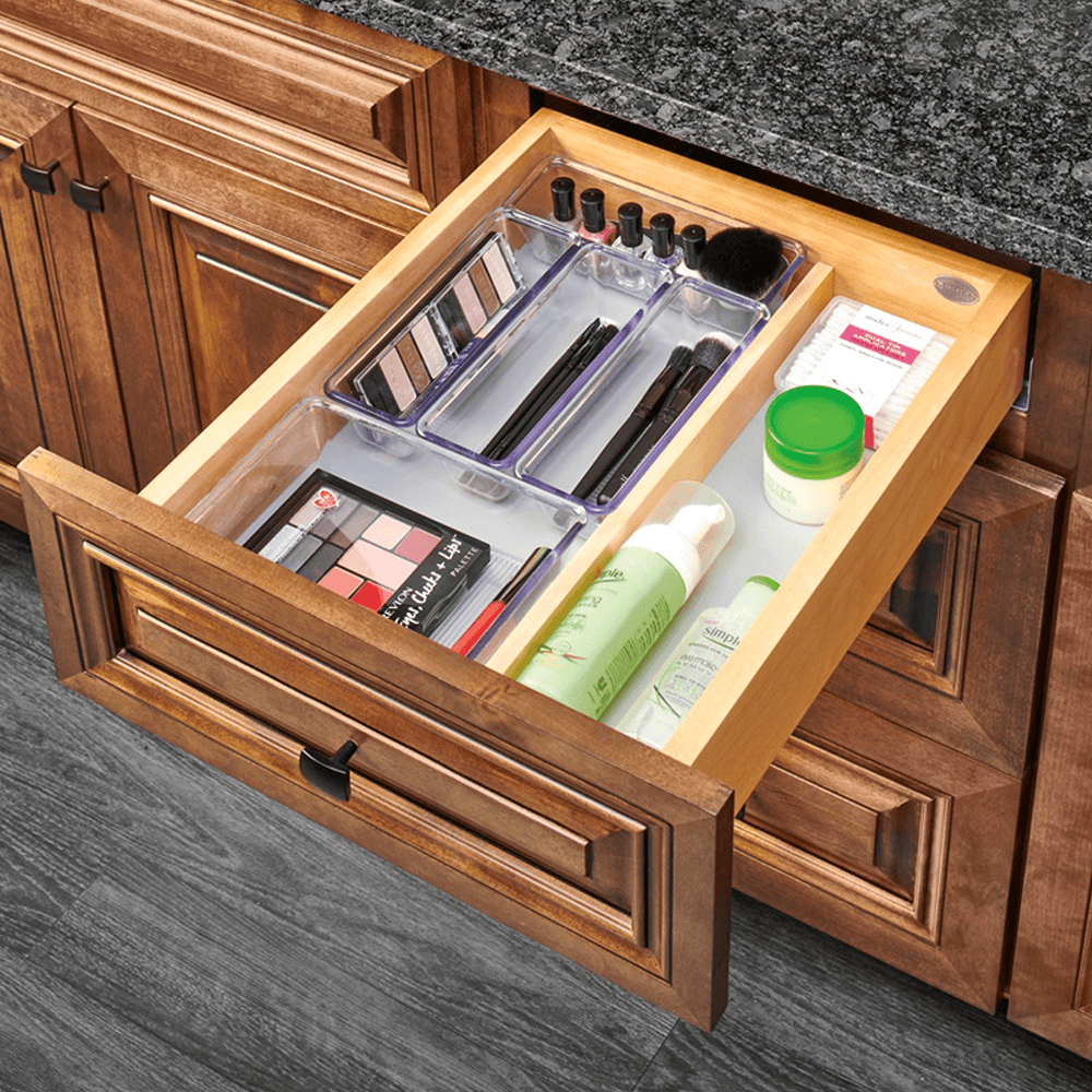 16-1/2" Vanity Single Drawer with BLUMOTION Soft-Closing for Frameless Cabinets, Maple - Alt Image 2