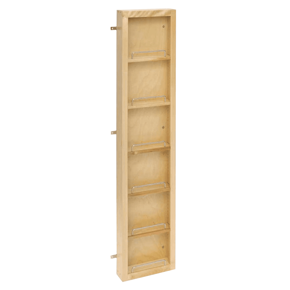 12" 4-Shelf Swing-Out Pantry with Hardware, Wood, 57" Height - Main Image