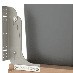 Double 32 QT Bottom Mount Waste Container Pullout with Rev-A-Motion, Soft-Closing, Clear Polyurethane Alt 5 - Image