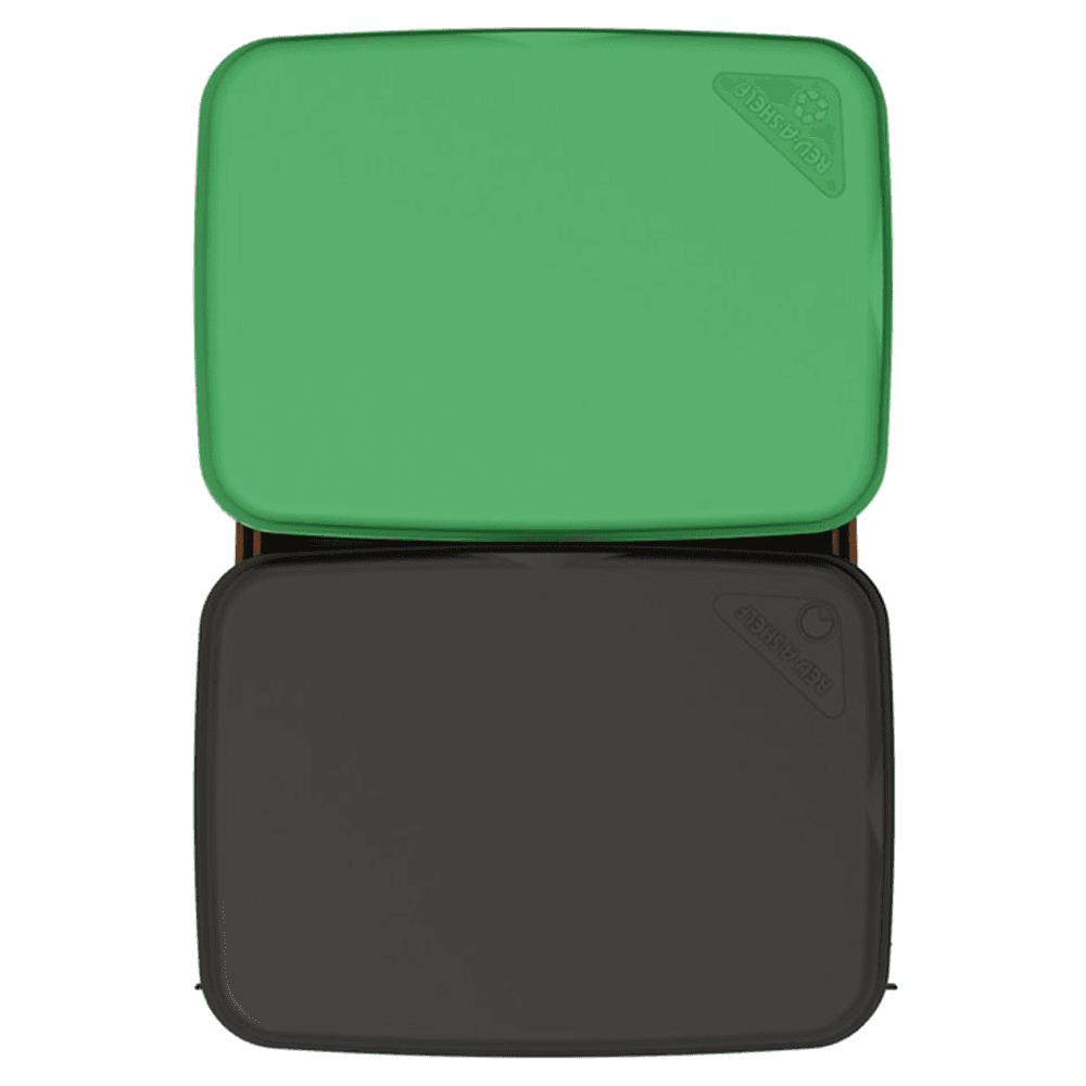 4WCCC Series Double 50 QT Bin Bottom Mount Waste Containers for 18" Cabinet, Black Alt 7 - Image