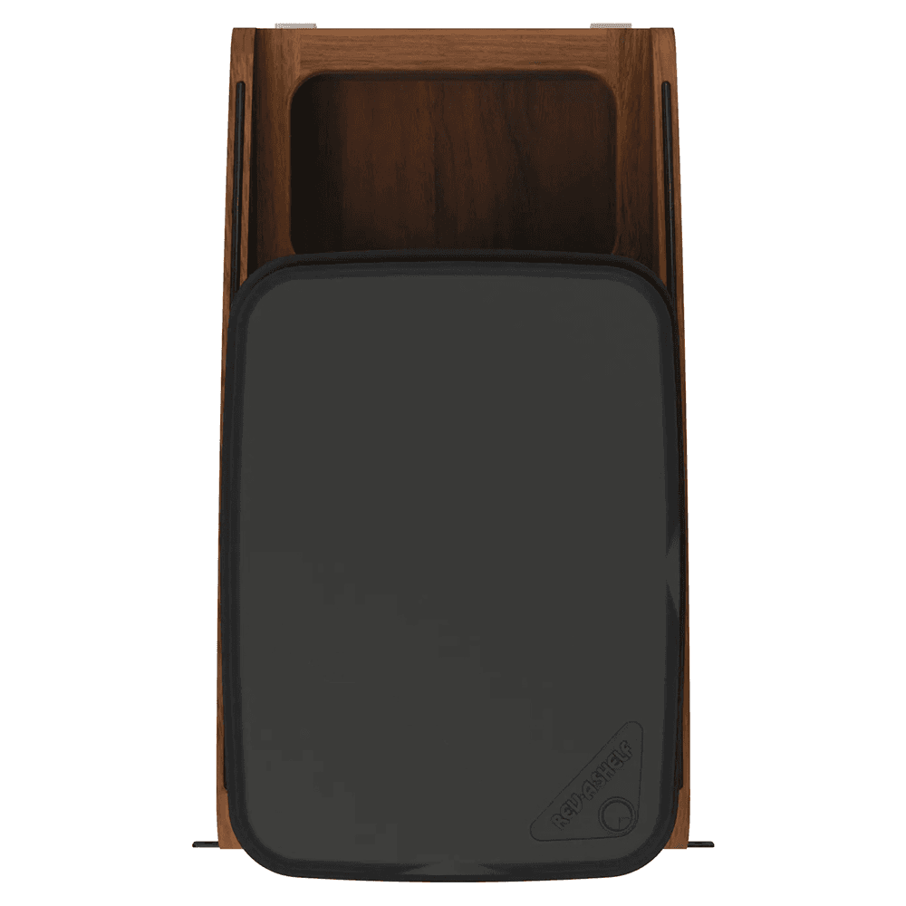 4WCCC Series Single 35 QT Bin Bottom Mount Waste Containers for 15" Cabinet, Black Alt 3 - Image