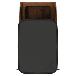 4WCCC Series Single 50 QT Bin Bottom Mount Waste Containers for 15" Cabinet, Black Alt 3 - Image