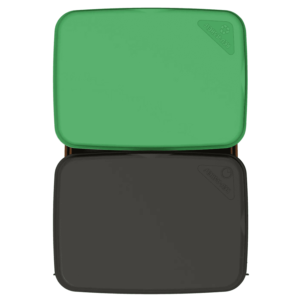 4WCCC Series Double 50 QT Bin Bottom Mount Waste Containers for 18" Cabinet, Black Alt 3 - Image