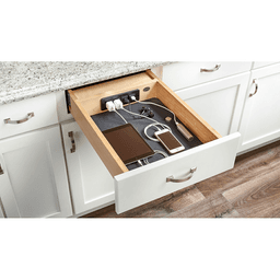16-1/2" Charging Drawer with BLUMOTION Soft-Closing for 18" Cabinet Opening, Maple - Alt Image 2