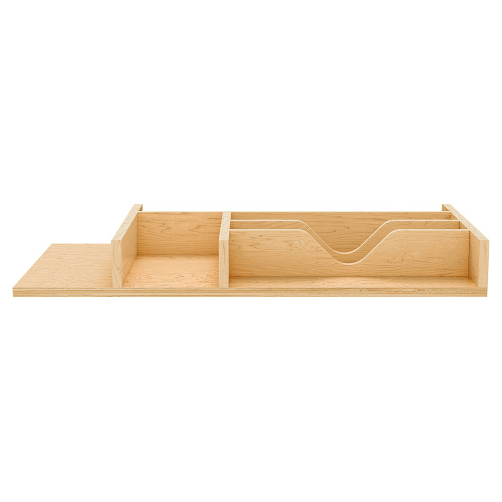10-1/4" 4WCT Right Fit Cutlery Drawer Insert, Light Brown (96 Pallet) Alt 2 - Image