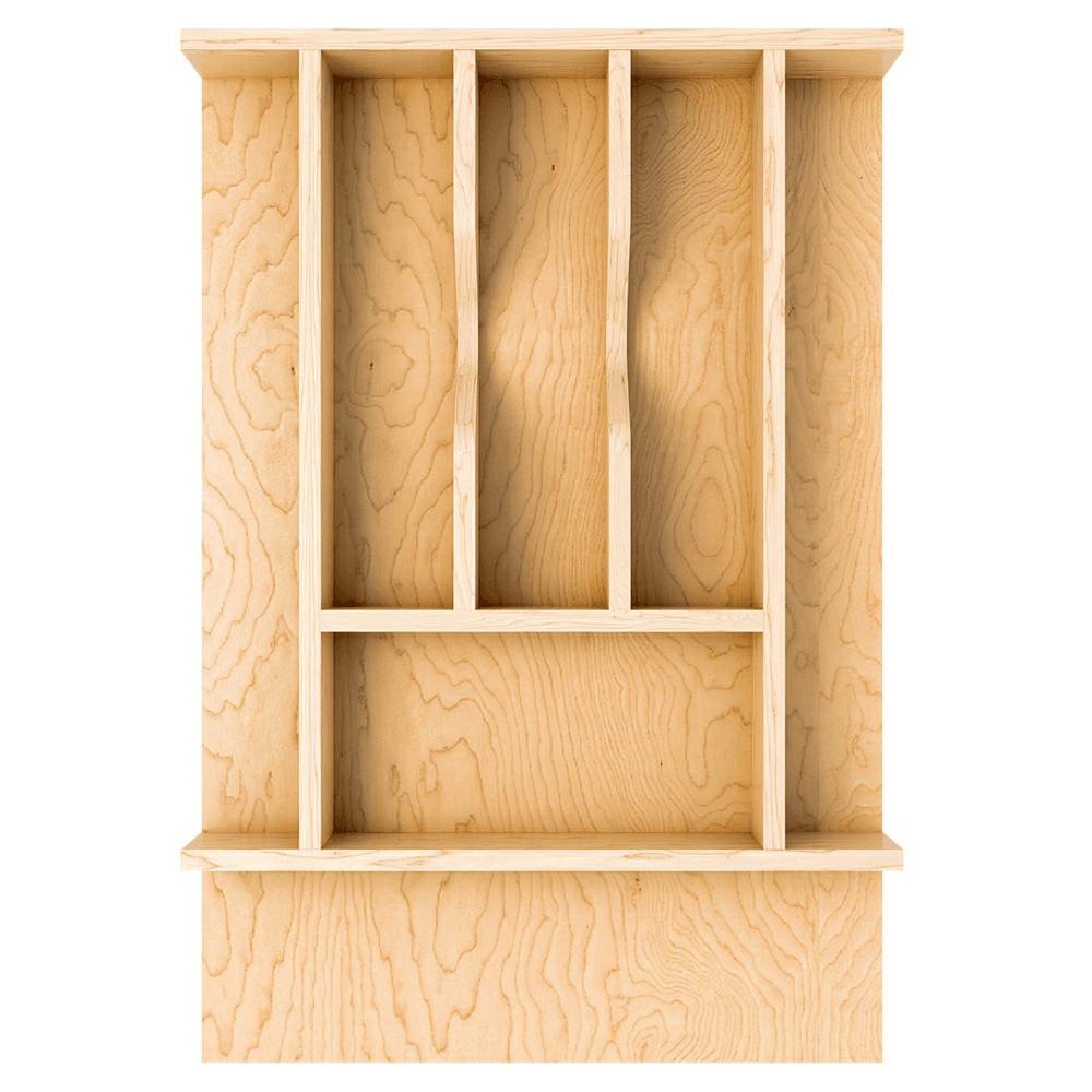 13-7/32" 4WCT Right Fit Cutlery Drawer Insert, Light Brown (78 Pallet) Alt 1 - Image