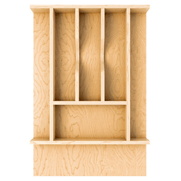 13-7/32" 4WCT Right Fit Cutlery Drawer Insert, Light Brown (78 Pallet) Alt 1 - Image