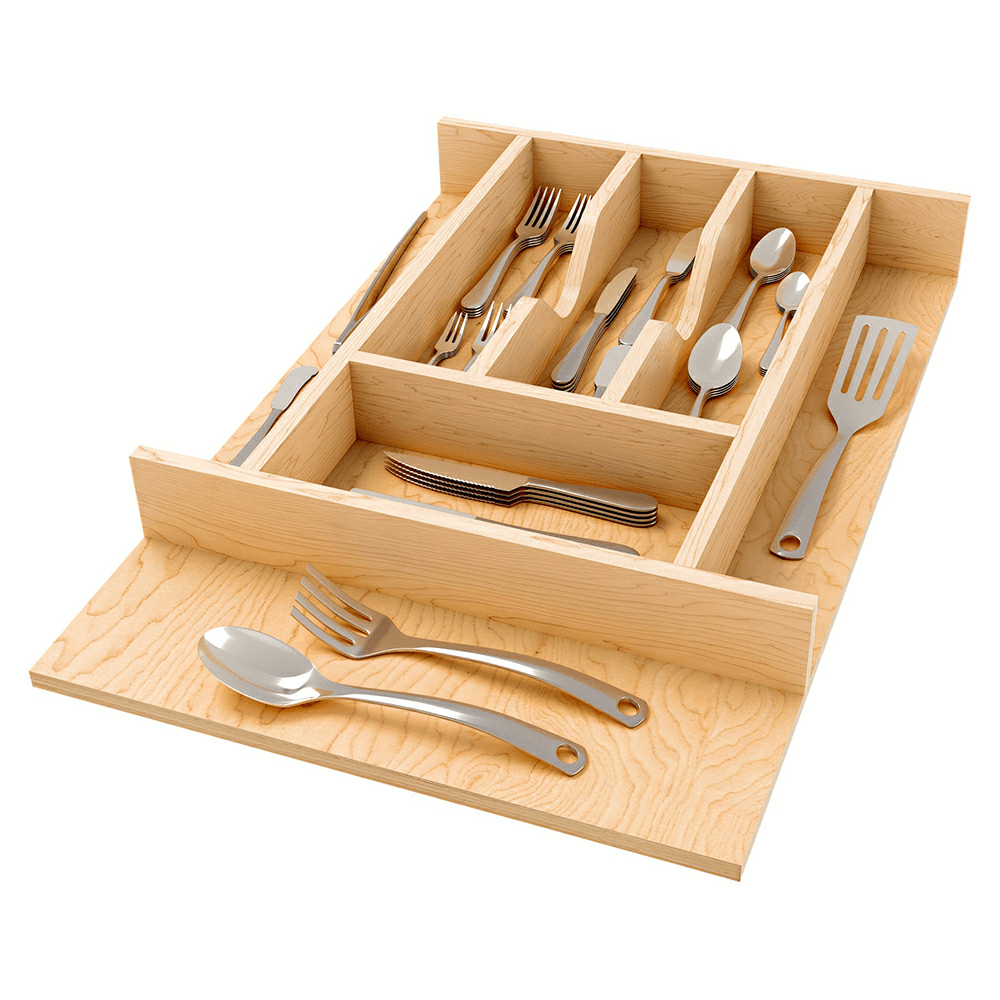 13-7/32" 4WCT Right Fit Cutlery Drawer Insert, Light Brown (78 Pallet) Alt 2 - Image