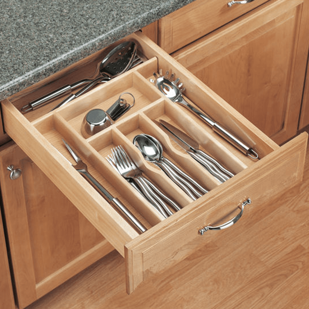 4WCT 14-5/8" Cutlery Tray Insert, Maple - Alt Image 2
