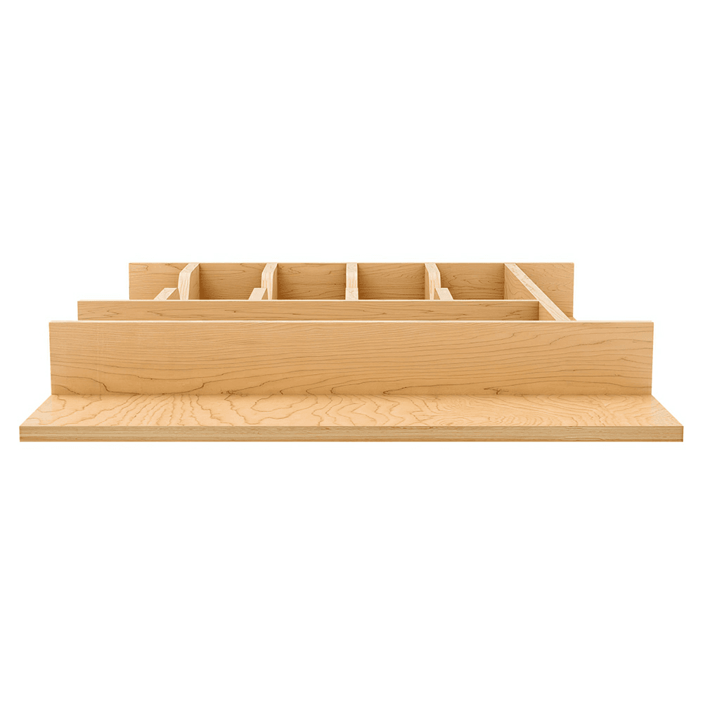 16-7/32" 4WCT Right Fit Cutlery Drawer Insert, Light Brown (52 Pallet) Alt 1 - Image