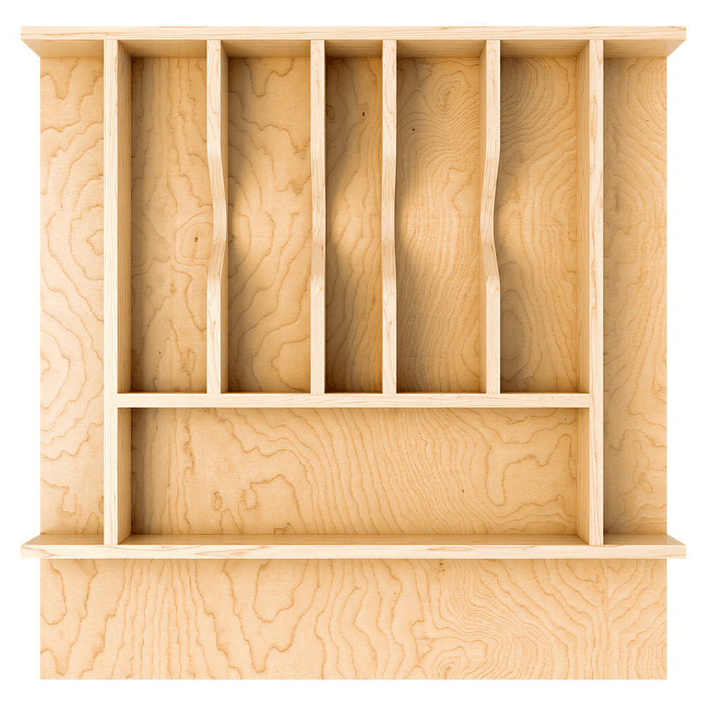 19-1/4" 4WCT Right Fit Cutlery Drawer Insert, Light Brown (48 Pallet) Alt 2 - Image