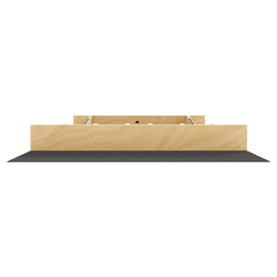 19-1/4" Craftsman Cutlery Drawer Insert with Black Accent, Light Brown Alt 2 - Image
