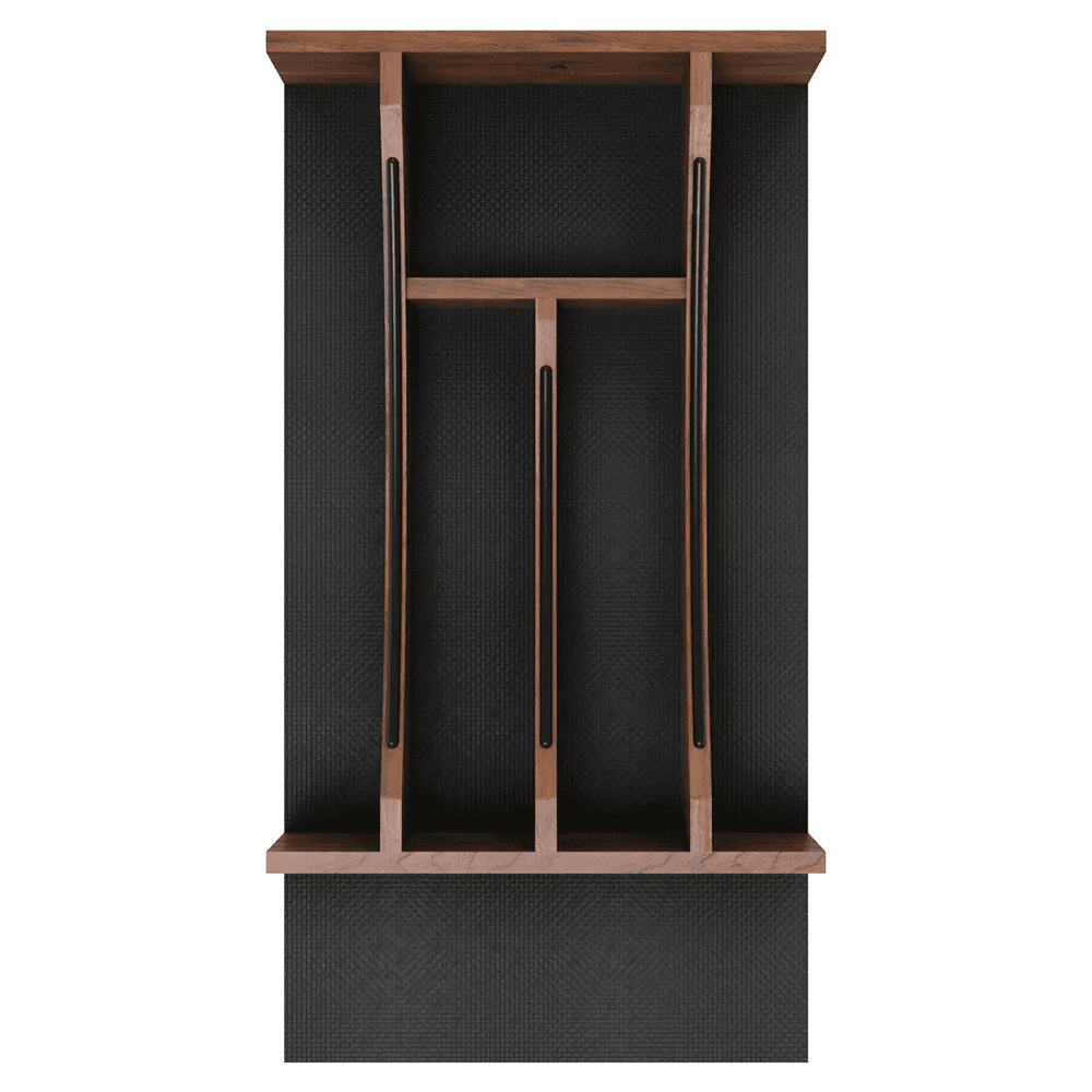 15" 4WCTCC Right Fit Cutlery Drawer Insert, Dark Brown Alt 4 - Image