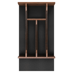 15" 4WCTCC Right Fit Cutlery Drawer Insert, Dark Brown Alt 4 - Image