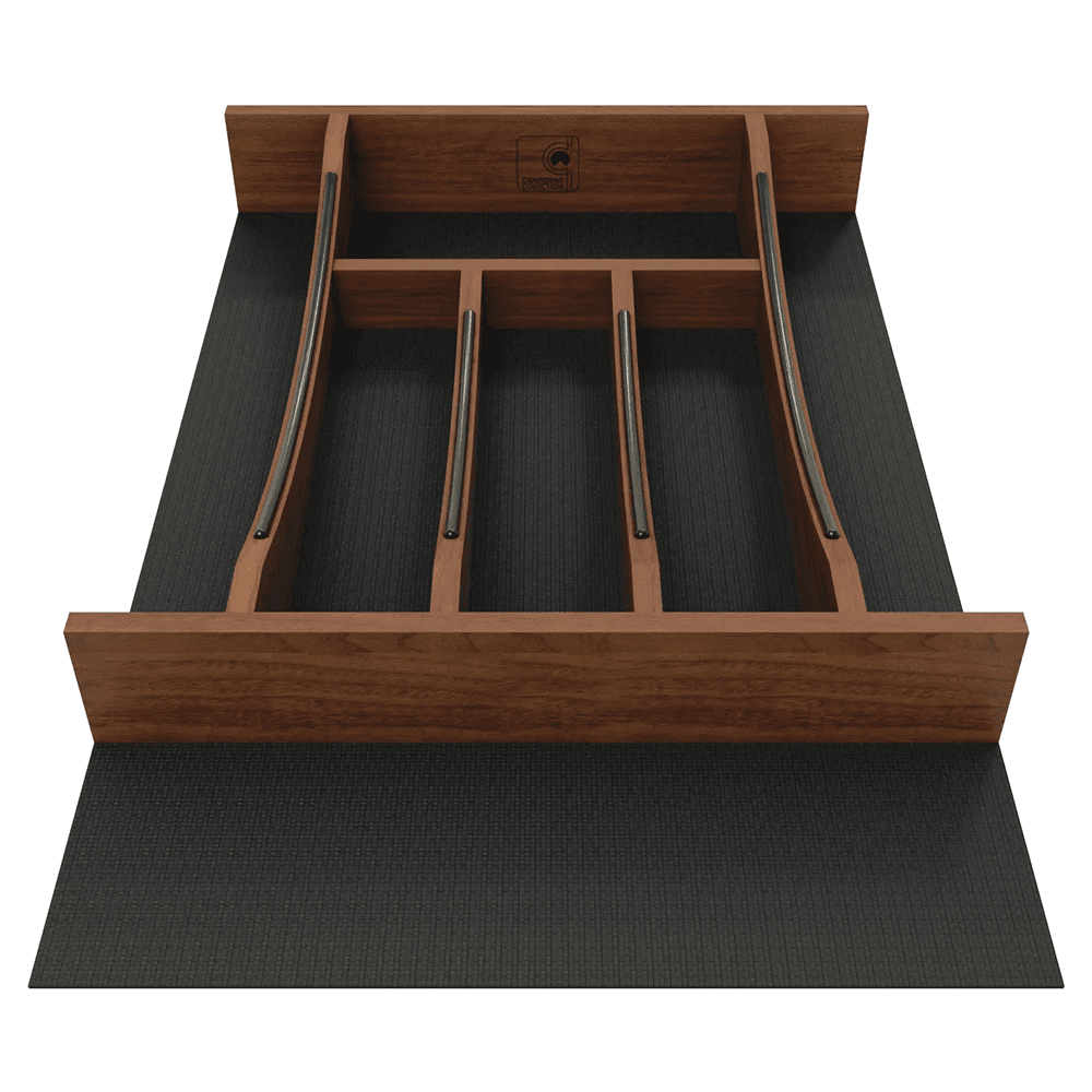 18" 4WCTCC Right Fit Cutlery Drawer Insert, Dark Brown Alt 2 - Image