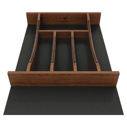 18" 4WCTCC Right Fit Cutlery Drawer Insert, Dark Brown Alt 2 - Image