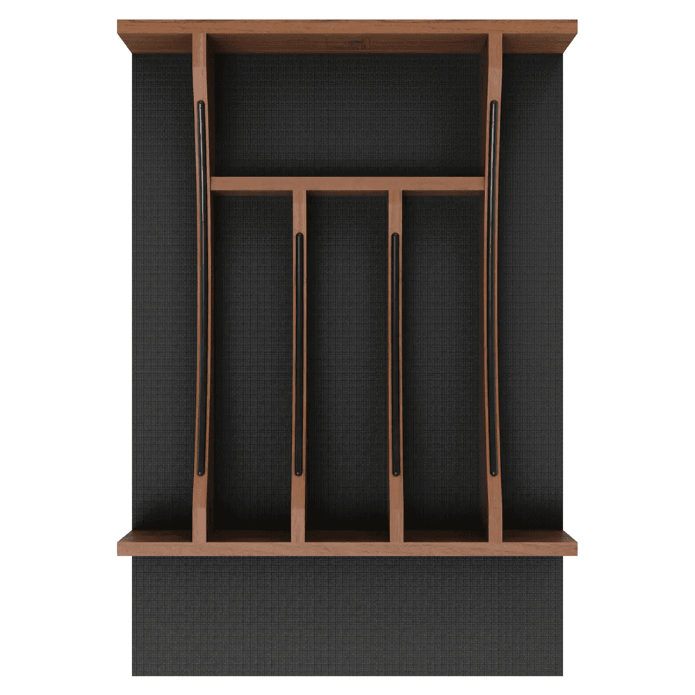 18" 4WCTCC Right Fit Cutlery Drawer Insert, Dark Brown Alt 4 - Image