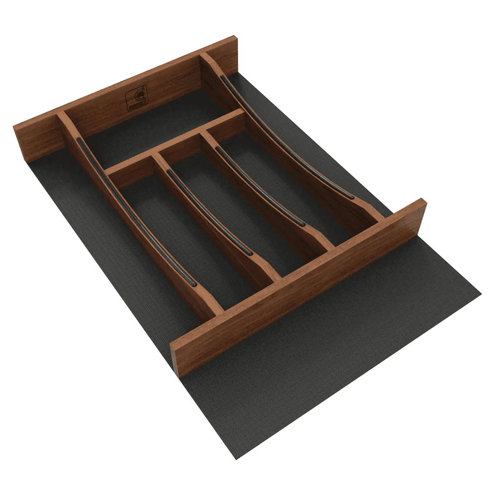 18" 4WCTCC Right Fit Cutlery Drawer Insert, Dark Brown Main - Image