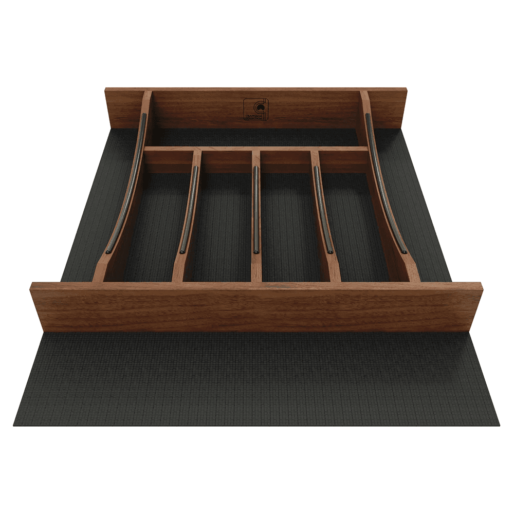 21" 4WCTCC Right Fit Cutlery Drawer Insert, Dark Brown Alt 2 - Image