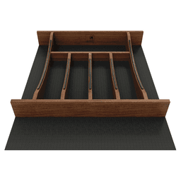 21" 4WCTCC Right Fit Cutlery Drawer Insert, Dark Brown Alt 2 - Image