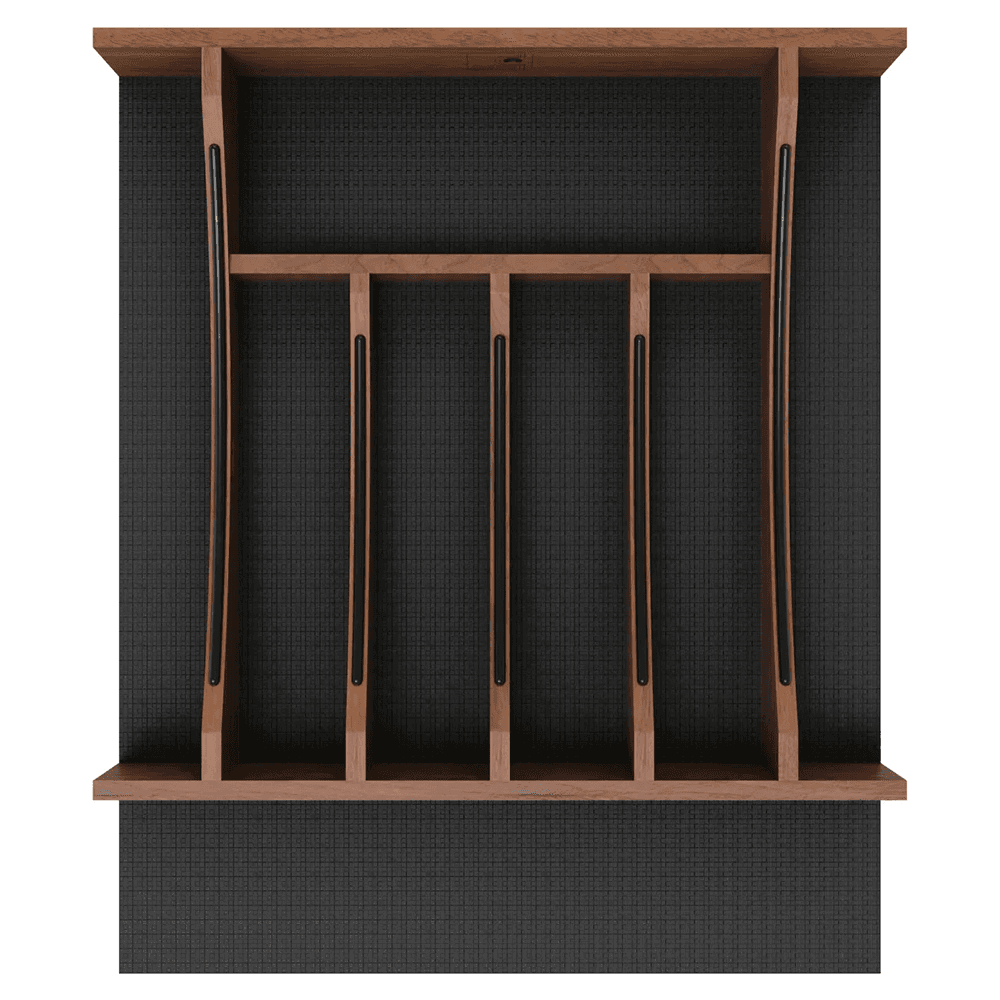 21" 4WCTCC Right Fit Cutlery Drawer Insert, Dark Brown Alt 4 - Image