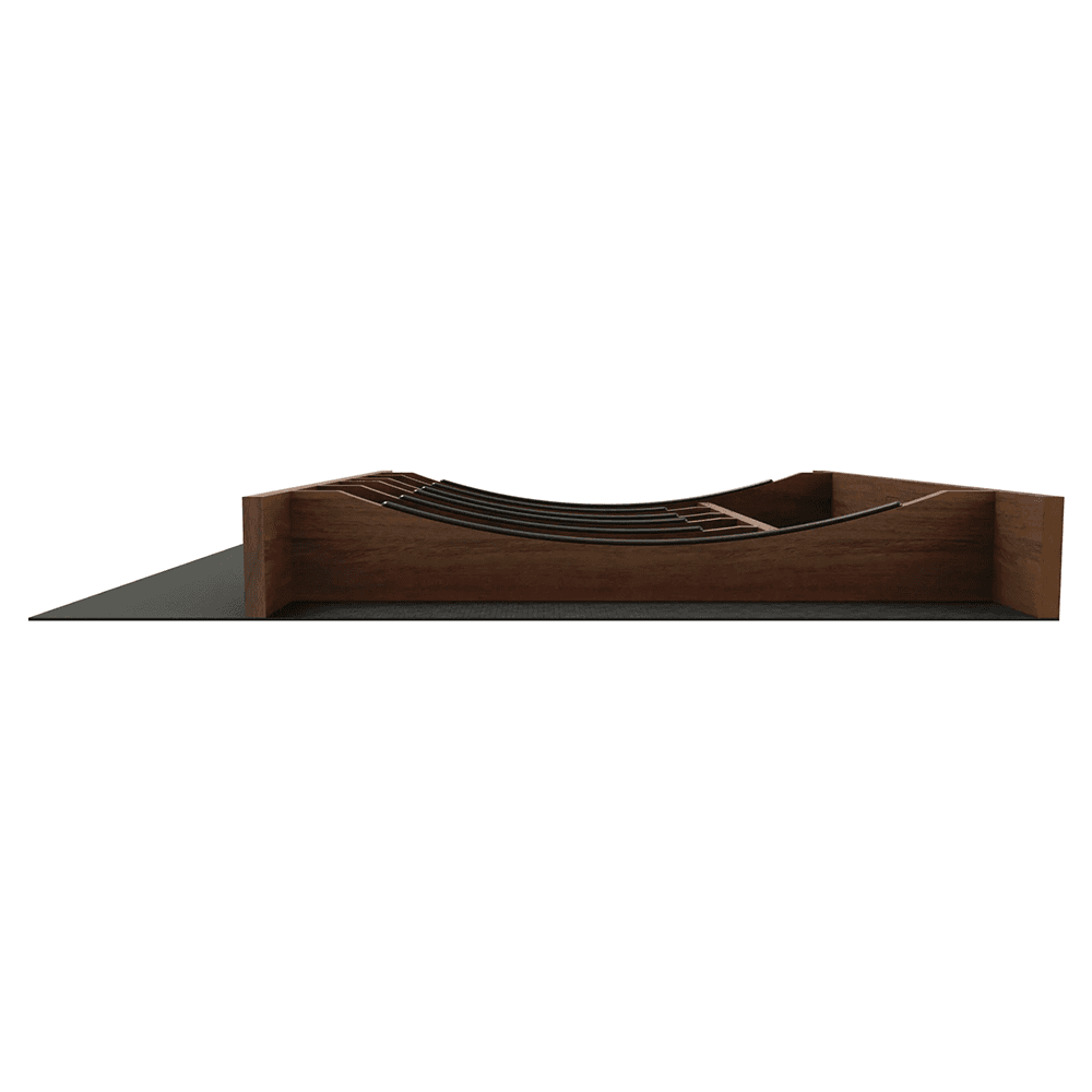 24" 4WCTCC Right Fit Cutlery Drawer Insert, Dark Brown Alt 1 - Image
