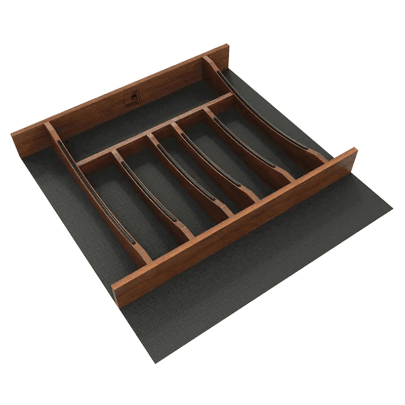24" 4WCTCC Right Fit Cutlery Drawer Insert, Dark Brown Main - Image