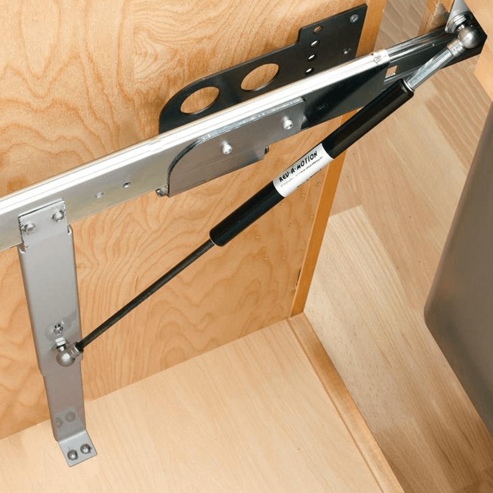 Double 35 QT Top-Mount Waste Container Pullout, Soft-Closing and Rev-A-Motion for 17-1/2" Cabinet Opening, Silver - Alt Image 2