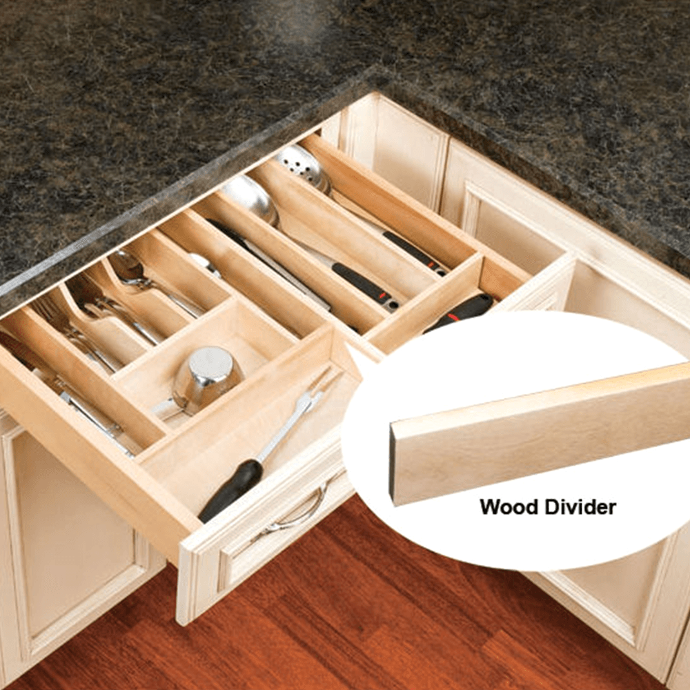 1/2" Drawer Divider, Walnut - Alt Image 1