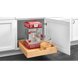 11" 1-Tier Wood Pullout Drawer with BLUMOTION Soft-Closing, Semi-Gloss - Alt Image 1