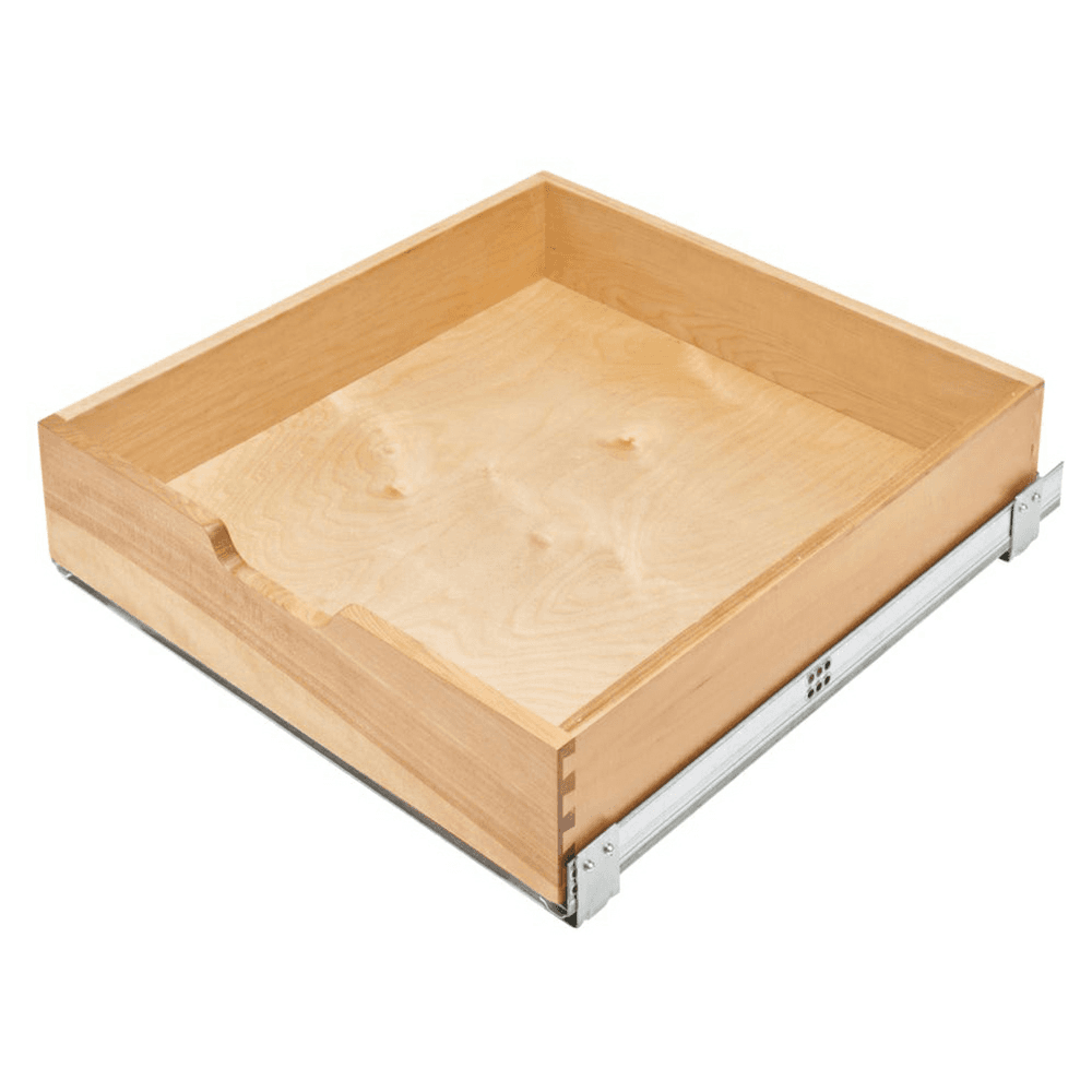 20-23/32" 4WDB 1-Tier Wood Standard Pull-Out Drawer Box with BLUMOTION Soft-Closing, Clear Main - Image