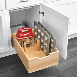 19-3/8" 1-Tier Pilaster Drawer with BLUMOTION Soft-Closing, Wood - Alt Image 1