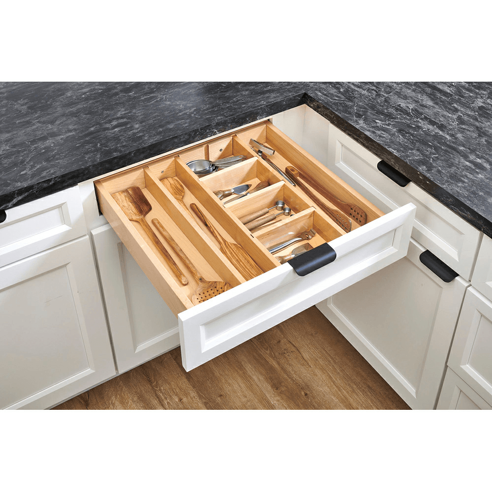 25-1/4" 4WDIV Shallow Drawer Divider Insert, Clear Alt 2 - Image