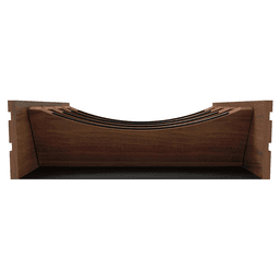 24" 4WDIVCC Deep Drawer Divider Insert, Dark Brown Alt 1 - Image