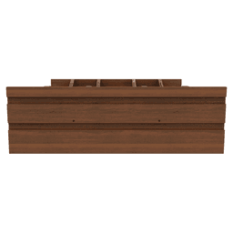 24" 4WDIVCC Deep Drawer Divider Insert, Dark Brown Alt 4 - Image