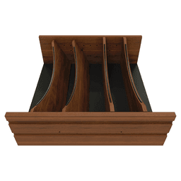 24" 4WDIVCC Deep Drawer Divider Insert, Dark Brown Alt 5 - Image