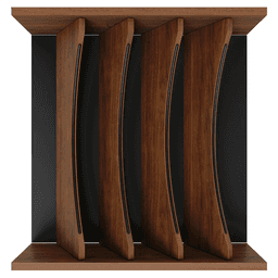 24" 4WDIVCC Deep Drawer Divider Insert, Dark Brown Alt 7 - Image