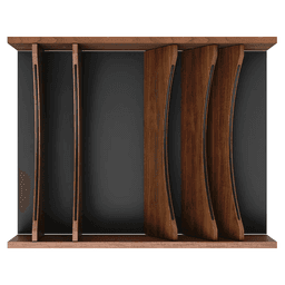 30" 4WDIVCC Deep Drawer Divider Insert, Dark Brown Alt 2 - Image